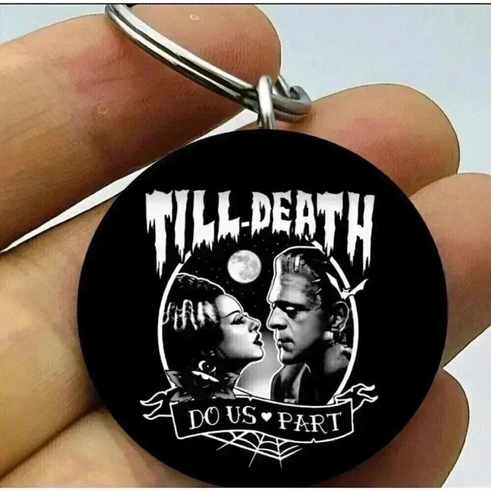 Frankenstein Lover Wife Husband Till Death Do Us Apart Hot Keychain